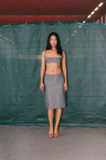 JUPE EN DENIM GRIS